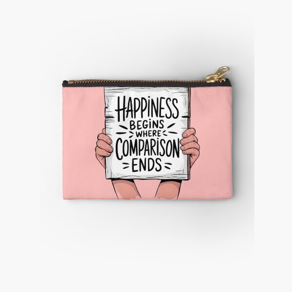 Item preview, Happiness Begins Where Comparison Ends, Inspirational Mental Health Reminder designed and sold by MoMidoStore.