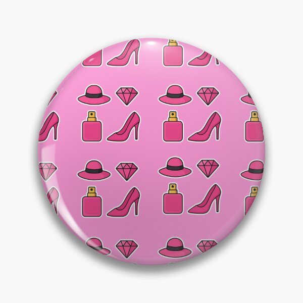 Item preview, Glamorous Pink Pattern – Perfume, Heels and Diamonds designed and sold by imperiumpublicitario .