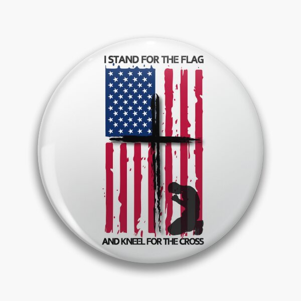 Item preview, I STAND FOR THE FLAG AND KNEEL FOR THE CROSS designed and sold by Canvations.