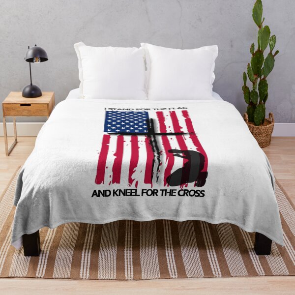 Item preview, I STAND FOR THE FLAG AND KNEEL FOR THE CROSS designed and sold by Canvations.