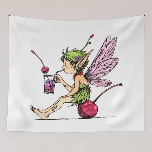 Item preview, Cherry Bourbon Pixie designed and sold by Scribbles & Doodles by Jinx.
