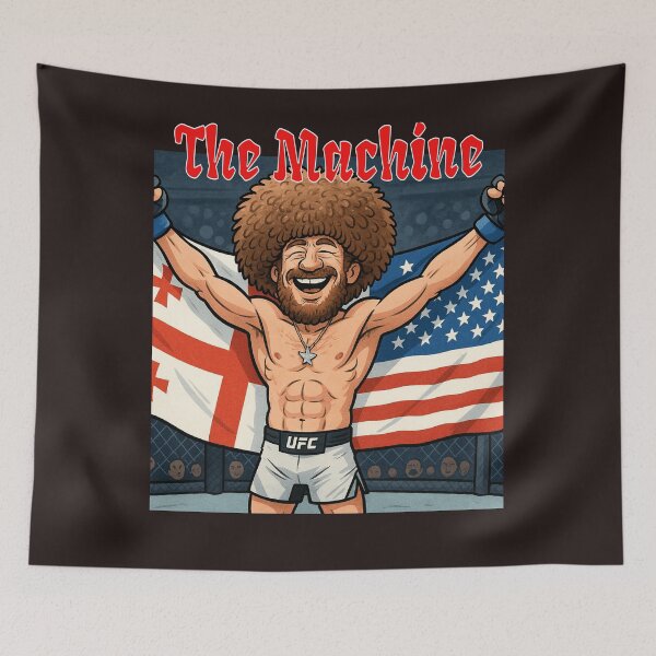 Item preview, UFC t-shirt, The Machine, Merab Dvalishvili, Sports t-shirt designed and sold by LaModaLoKa01.