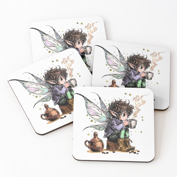 Item preview, Coffee Rum Pixie designed and sold by Scribbles & Doodles by Jinx.