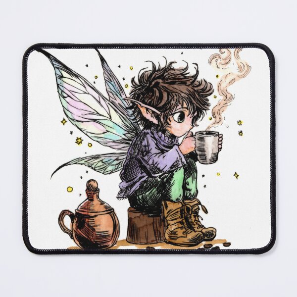 Item preview, Coffee Rum Pixie designed and sold by Scribbles & Doodles by Jinx.