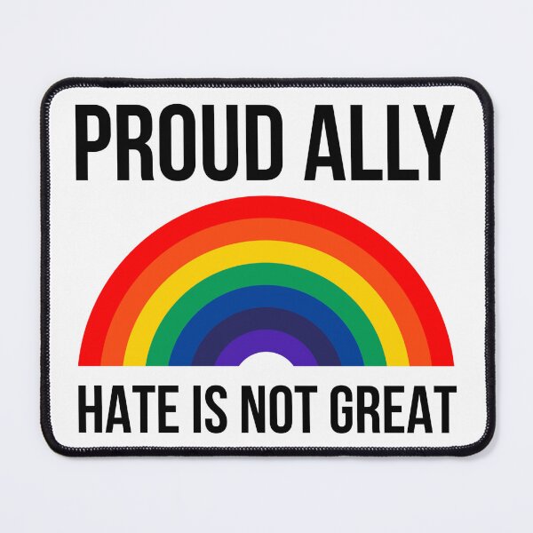 Item preview, Proud ally hate is not great designed and sold by Rachel the Artist .