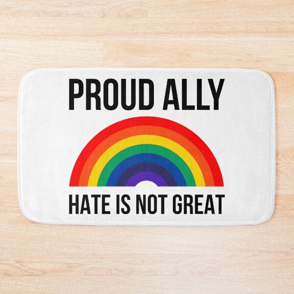 Item preview, Proud ally hate is not great designed and sold by Rachel the Artist .