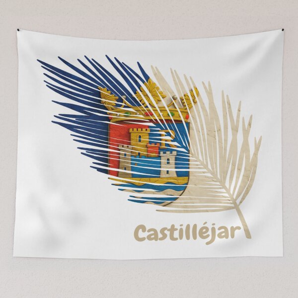 Item preview, Abstract Flag of Castillejar – Feather Shape Design designed and sold by ArteJorge48.