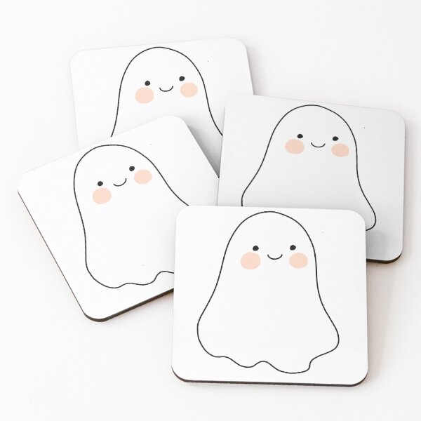Item preview, Cute Smiling Ghost Illustration – HelloVine Halloween Art designed and sold by J.