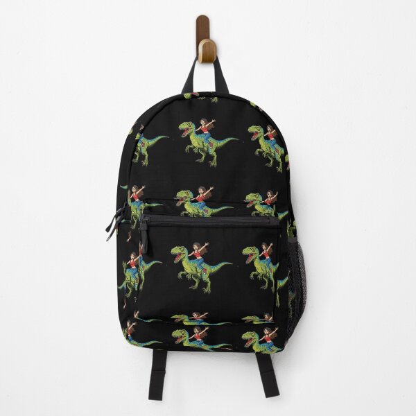 Item preview, Girl Riding Green Dinosaur Fantasy Adventure designed and sold by TeeARTHY.