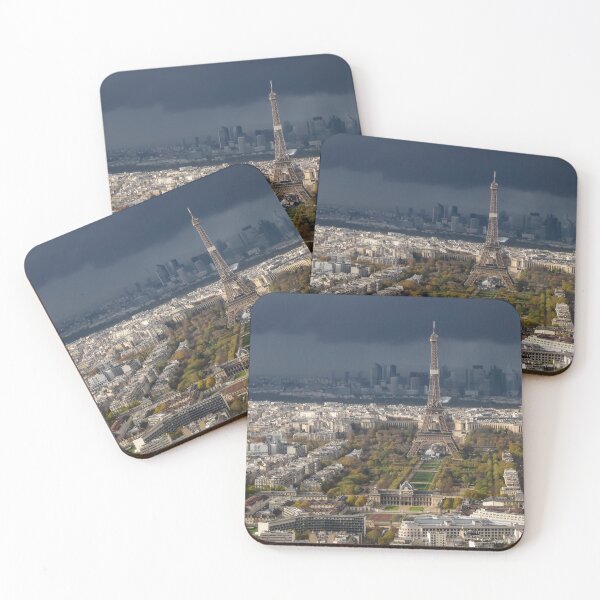 Item preview, Eiffel Tower Over Paris Under Stormy Skies designed and sold by DiscoverySB.