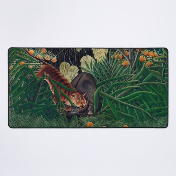 Item preview, Fight between a Tiger and a Buffalo (1908) | Henri Rousseau designed and sold by Oliveirallan.