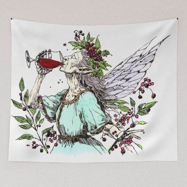 Item preview, Elderberry Wine Fairy designed and sold by Scribbles & Doodles by Jinx.