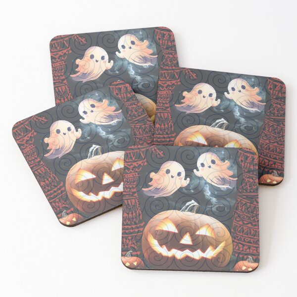 Item preview, Tribal Ghosties in Indigo Play – Cute Halloween Spirit Art designed and sold by PimTribe.