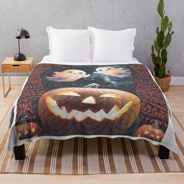Item preview, Tribal Ghosties in Indigo Play – Cute Halloween Spirit Art designed and sold by PimTribe.