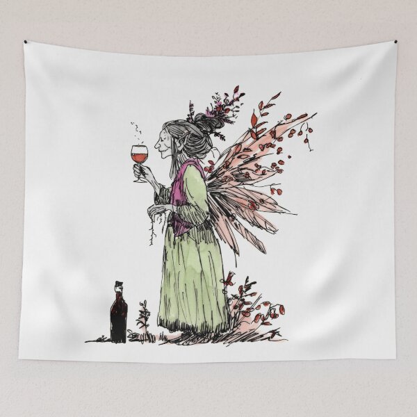 Item preview, Elderflower Rose Sangria Fairy designed and sold by Scribbles & Doodles by Jinx.