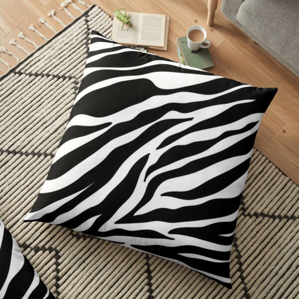 Zebra-Druck Bodenkissen