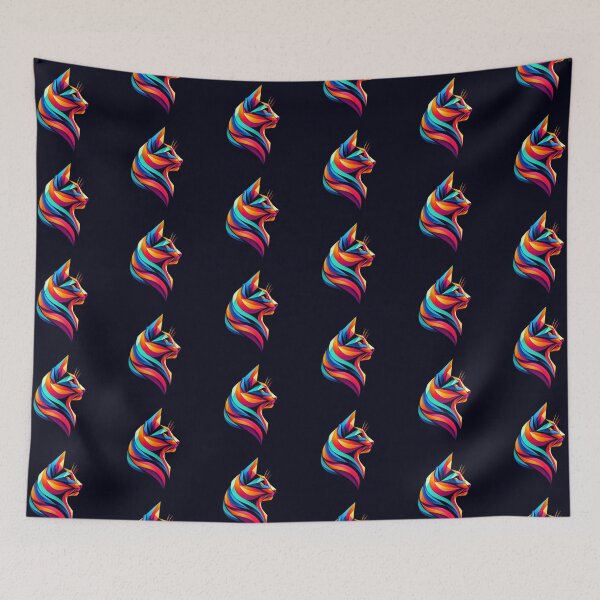 Item preview, Colorful geometric cat designed and sold by Dogandesighn.