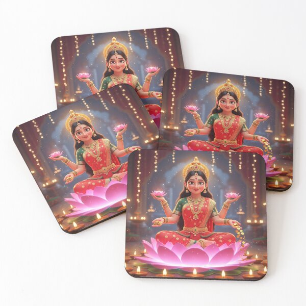 Item preview, Goddess Lakshmi in Temple | Diwali Festival Devotion designed and sold by sanyashr7.