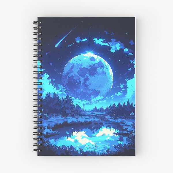 Item preview, Pixel Moonlit Lake Reflections designed and sold by Christian Weiss.