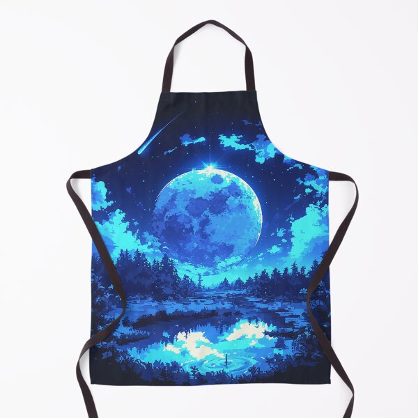 Item preview, Pixel Moonlit Lake Reflections designed and sold by Christian Weiss.