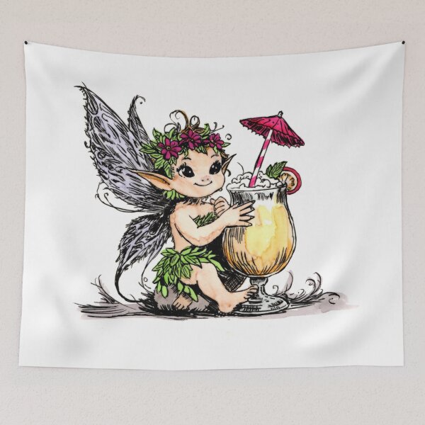 Item preview, Frozen Banana Daquiri Pixie designed and sold by Scribbles & Doodles by Jinx.