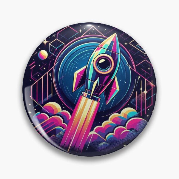 Item preview, Colorful geometric rocket  designed and sold by Dogandesighn.