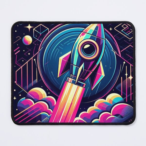Item preview, Colorful geometric rocket  designed and sold by Dogandesighn.