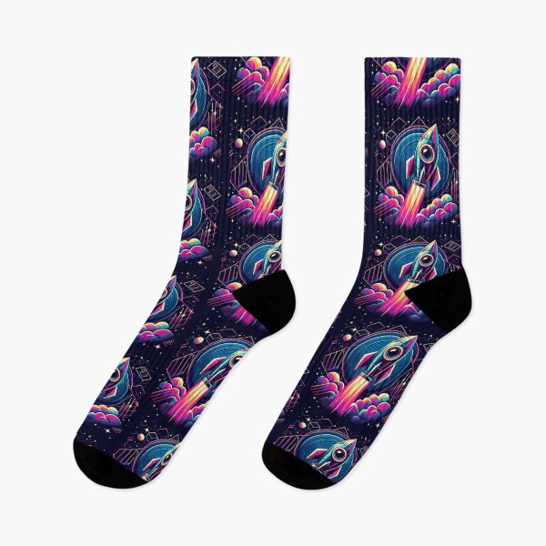 Item preview, Colorful geometric rocket  designed and sold by Dogandesighn.