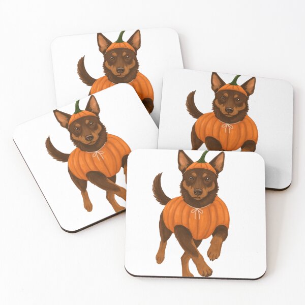 Item preview, Australian Kelpie Pumpkin Costume – Cute Halloween Dog Autumn Design designed and sold by GoodyPaws.