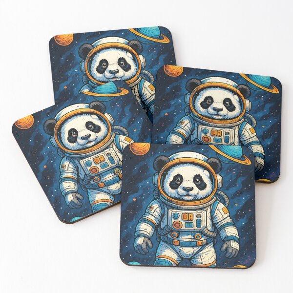 Item preview, Astronaut Panda in Space | Funny Cartoon Animal Design | Geek Anime Style designed and sold by InkTheFox.