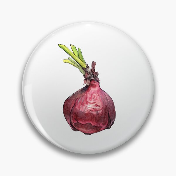 Item preview, Red Onion - Watercolor Art illustration designed and sold by AquarellChill.