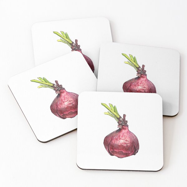 Item preview, Red Onion - Watercolor Art illustration designed and sold by AquarellChill.