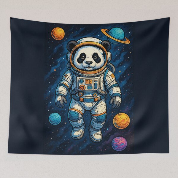 Item preview, Astronaut Panda in Space | Funny Cartoon Animal Design | Geek Anime Style designed and sold by InkTheFox.