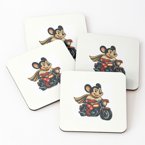 Item preview, Superhero Mouse on Motorcycle designed and sold by Blessed7-.