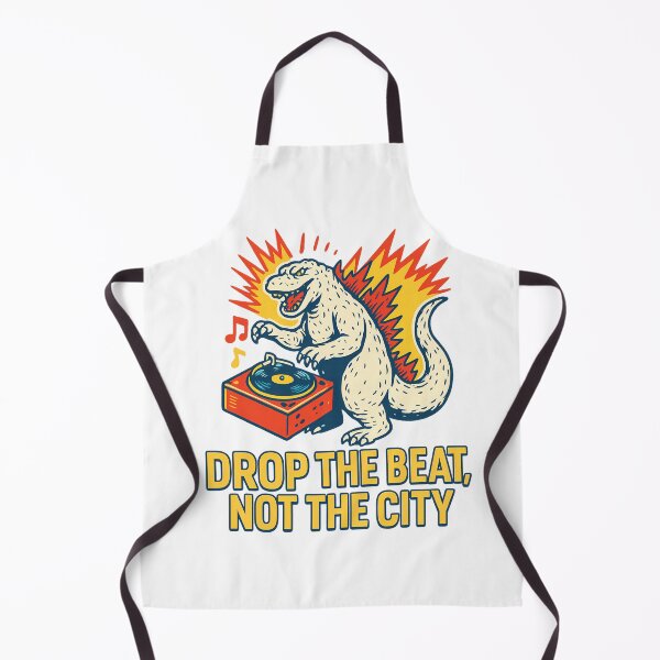 Item preview, Drop the Beat Not the City – Retro Monster DJ Design designed and sold by NatureStyle555.