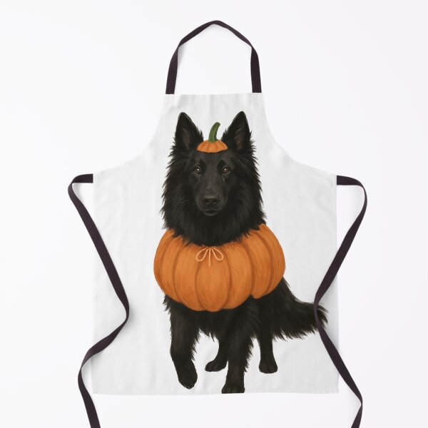 Item preview, Groenendael Dog in Pumpkin Costume – Cute Belgian Shepherd Halloween Design designed and sold by GoodyPaws.