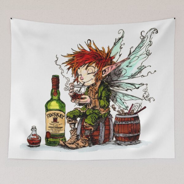 Item preview, Irish Whiskey Pixie designed and sold by Scribbles & Doodles by Jinx.
