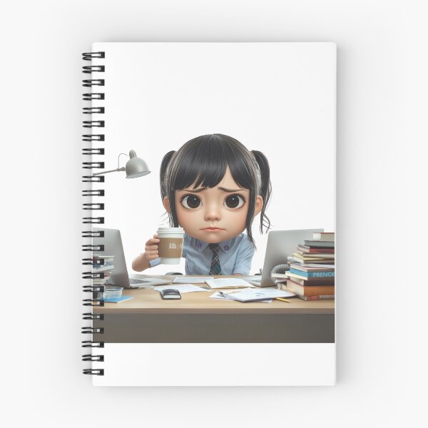 Item preview, Cute Stressed Student with Coffee designed and sold by ArtsAmaze.