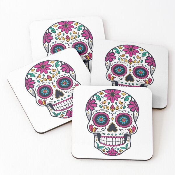 Item preview, Colorful Sugar Skull Day of the Dead Inspired Design designed and sold by DJL Designs 2025.