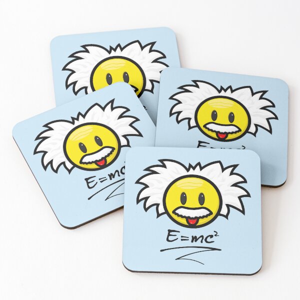 Item preview, Albert Einstein Emoji + E=mc² designed and sold by hard2wear.