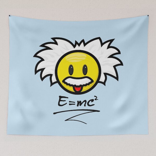 Item preview, Albert Einstein Emoji + E=mc² designed and sold by hard2wear.