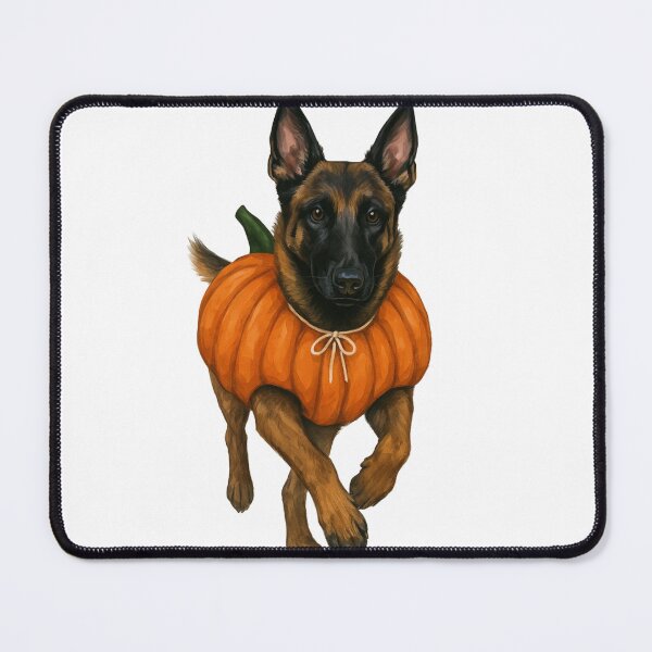 Item preview, Malinois Dog in Pumpkin Costume – Belgian Shepherd Halloween Design designed and sold by GoodyPaws.