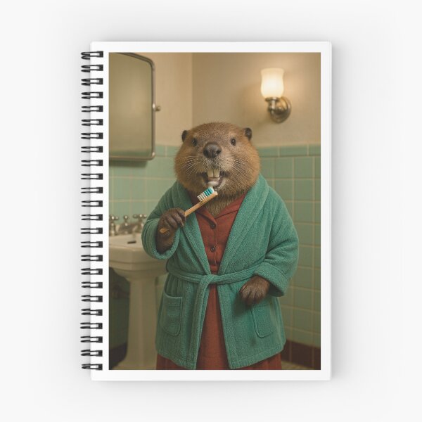 Item preview, Beaver Brushing His Teeth designed and sold by Tridentulus.