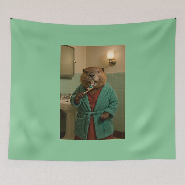 Item preview, Beaver Brushing His Teeth designed and sold by Tridentulus.