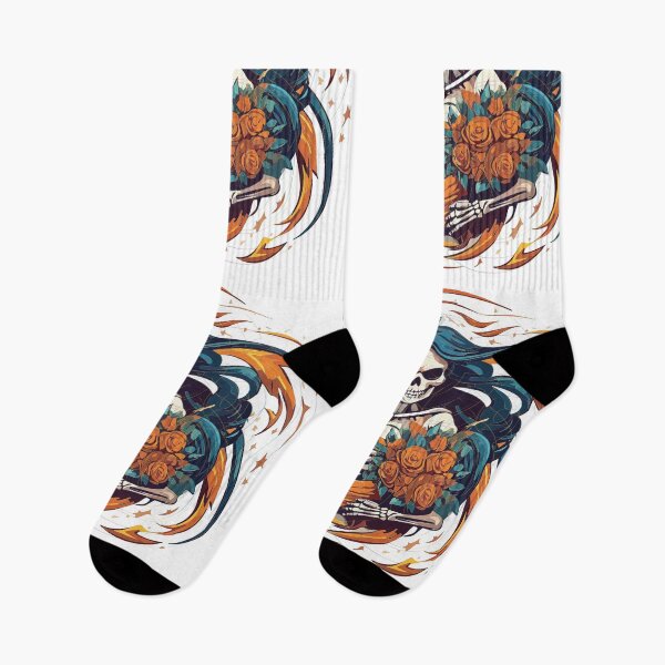 Item preview, Skeleton and Roses designed and sold by Tigerbuck's.