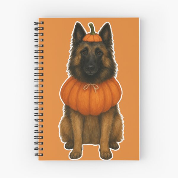 Item preview, Tervueren Dog in Pumpkin Costume – Belgian Shepherd Halloween Design designed and sold by GoodyPaws.