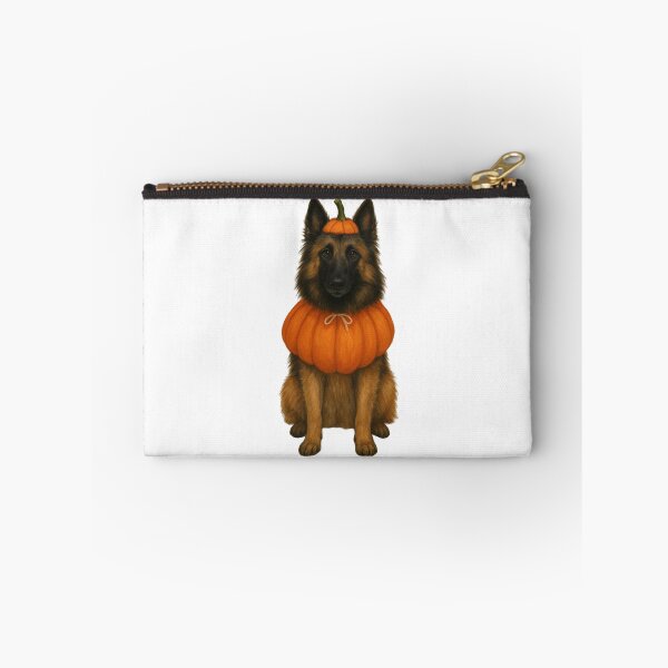 Item preview, Tervueren Dog in Pumpkin Costume – Belgian Shepherd Halloween Design designed and sold by GoodyPaws.