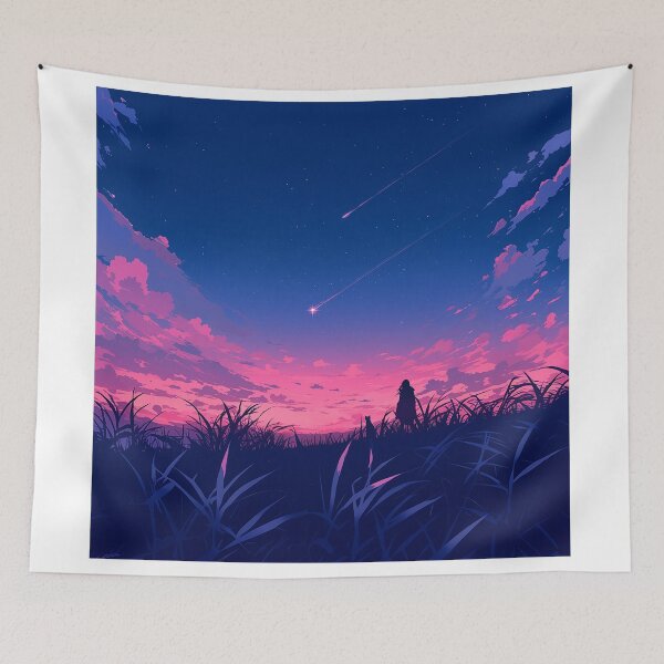 Item preview, Shooting Star Over Fields designed and sold by Christian Weiss.