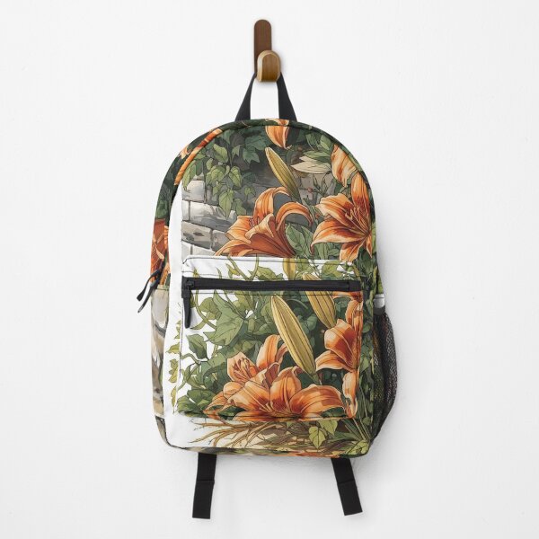 Item preview, Daylilies – Cottagecore Garden Wall designed and sold by Deezyned.