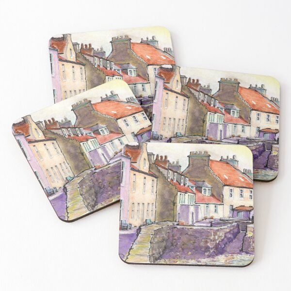 Item preview, Pittenweem Scotland Streetscape designed and sold by Gregg Brown.